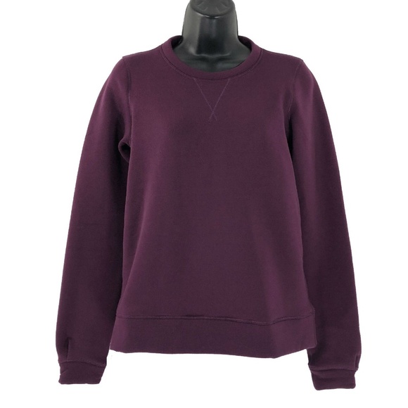 lululemon athletica Tops - Lululemon Keep It Cozy Crew Plum Sweatshirt SZ 4